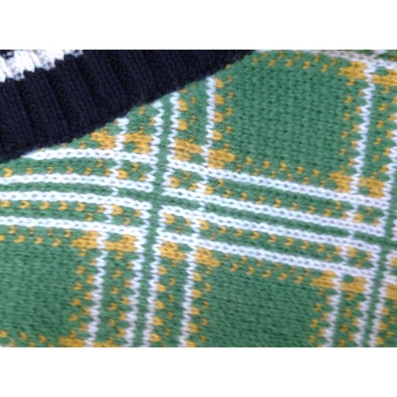 Y2K The Ragged Priest Tartan Plaid Cropped Red Green Sweater Vest M - Picture 4 of 10